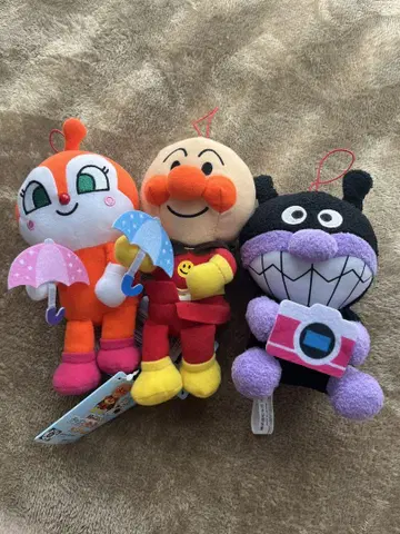 [새상품] 호빵맨 봉제 인형 세트