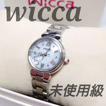 미사용급 wicca 헬로키티 콜라보 시간의 생일 솔라 손목시계