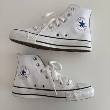 23.5cm 컨버스 올스타 가죽 하이컷