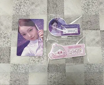 NiziU 아야카 해피 드로우 복권 트레이딩 카드 네임 배지 네임 배지