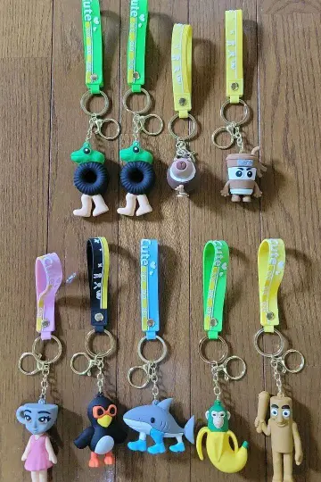 지금 대인기!? AI 캐릭터 키홀더 9개 세트