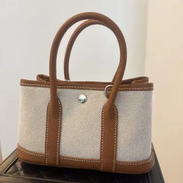 Mal. 레레레님 미사용 새상품 천연 가죽 미니 토트백 카멜 20cm