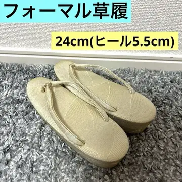 포멀 조리 골드 전통 예복 기모노 호몬기 졸업식 결혼식 24cm 높은 힐