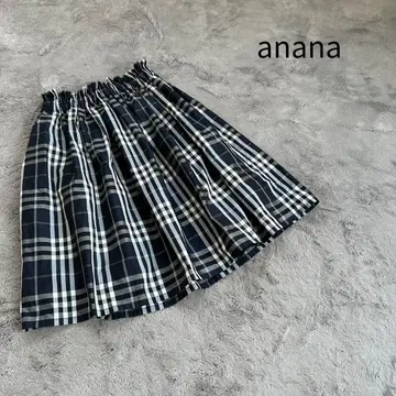 anana 아나나 스커트 플레어 스커트 깅엄 체크 스커트