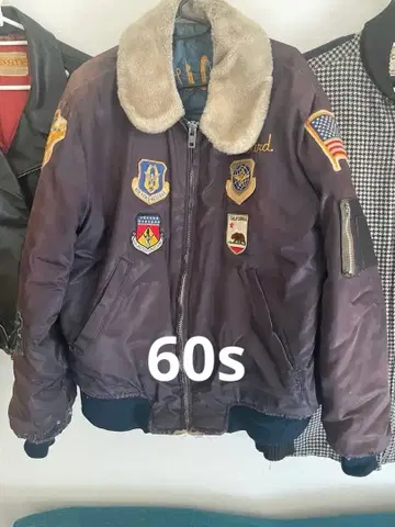 B-15. 60년대 U.S. 밀리터리 자켓 가지색 오니 페이드