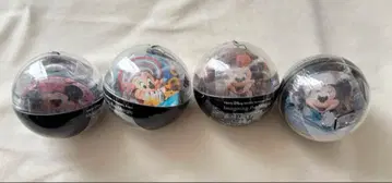 디즈니랜드 캡슐 토이 미니 스타일 스튜디오 캔배지 4개 세트