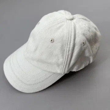 JACQUEMUS 아이보리 캡 자수 로고