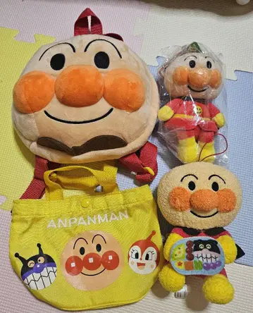 호빵맨 봉제 인형과 백 세트