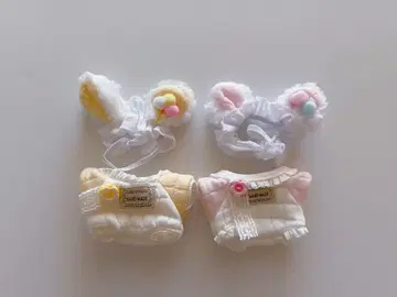 봉제 인형 의류 10cm 목화솜 인형 옷 2세트