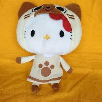 헬로키티 고양이 귀 후드 봉제인형