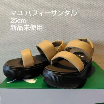 푸마 마유 25cm 베이지 퍼피 샌들 여성용