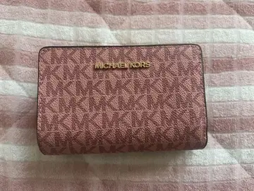 MICHAEL KORS 접이식 지갑 핑크 [온라인 한정품]