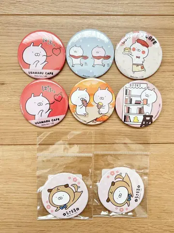 우사마루 우사마루 카페 캔뱃지 8세트