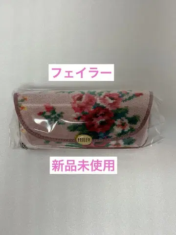 [미사용 새상품] 페일러 안경 케이스 꽃무늬 장미 페일 핑크