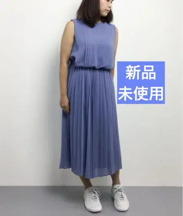 croon a song 쉬폰 플리츠 올인원 스카이블루 M 사이즈