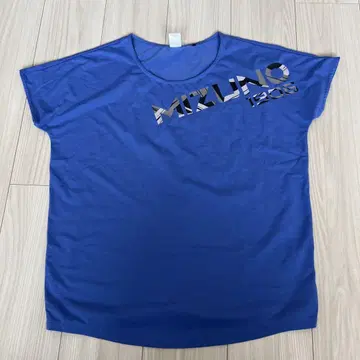 MIZUNO 속건성 스와로테일 트레이닝 의류 블루 T셔츠