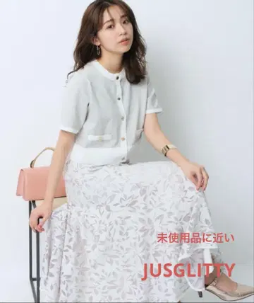 [미사용에 가까움] JUSGLITTY 라메 가디건 상의