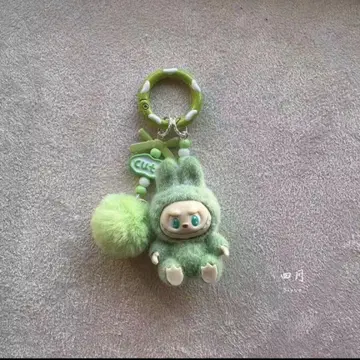 새상품 라부부 Labubu 키링 인기 그린 인기 초귀여움