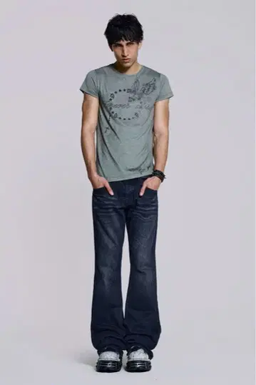 jaded london 플레어 청바지