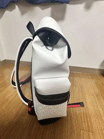 화이트 롤탑 백팩