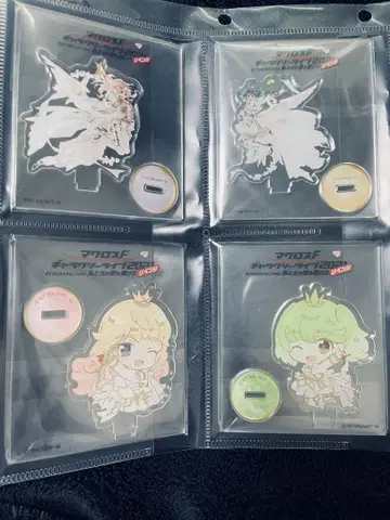 마크로스F 디지털 가챠 아크릴 스탠드 (쉐릴&란카) 4세트