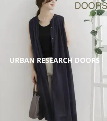 URBAN RESEARCH DOORS 코튼 보일 맥시 원피스