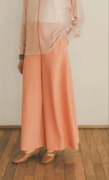 CLANE GEORGETTE 루즈 와이드 팬츠