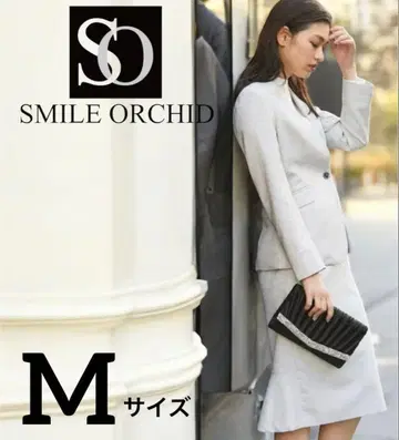 SMILE ORCHID 스커트 수트 셋업 그레이 M 포멀