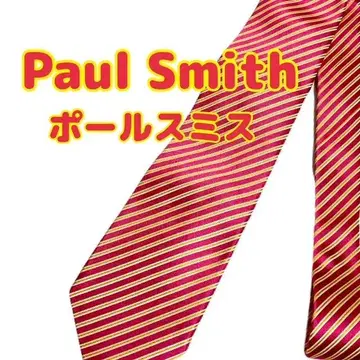 중고 Paul Smith 폴스미스 넥타이 핑크 옐로우 컬러