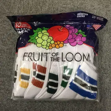 미사용 새상품 FRUIT OF THE LOOM 삭스 양말 10매 세트