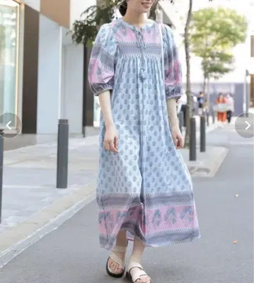 [새상품급] studio clip SOMANI FABRIC 롱 원피스