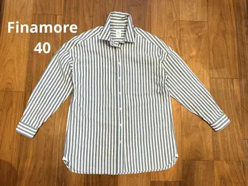 새상품급! Finamore 피나모레 스트라이프 셔츠 40