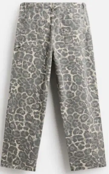 ZARA 레오파드 배기 데님