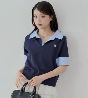 [ ZOZO 한정판 ] 자수  폴로 니트
