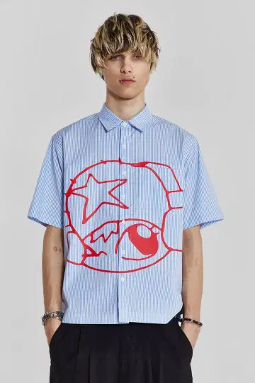 Jaded London Stereo Stripe Shirt XS 사이즈