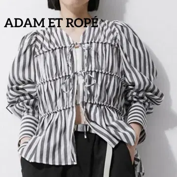 컨디션 최상 아타무로페 허리 쉐이프 개더 셔츠