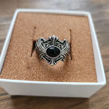 men's 빈티지풍 반지 블랙