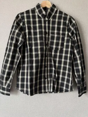 ZARA 체크 무늬 버튼업 셔츠 XS