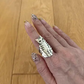 고양이 실버 액세서리 에구치 타츠오 핸드메이드 오더 반지