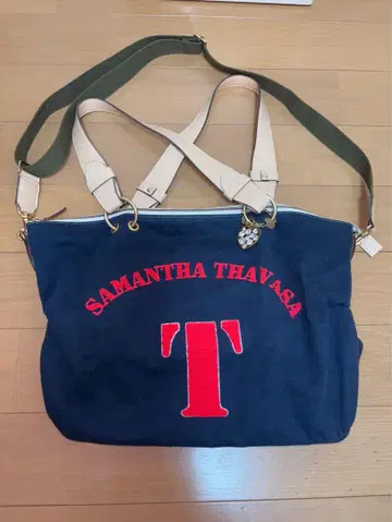 SAMANTHA THAVASA 네이비 백 토트백 2way