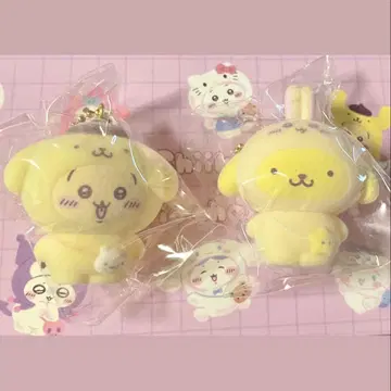 산리오 치이카와 (먼작귀) 시크릿 플로키 마스코트 폼폼푸딩 토끼 2종