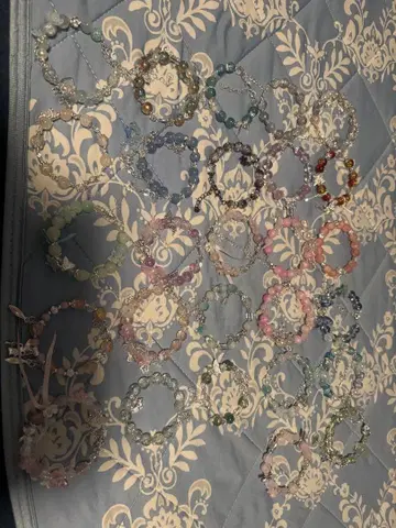 컬러풀 비즈 팔찌 세트