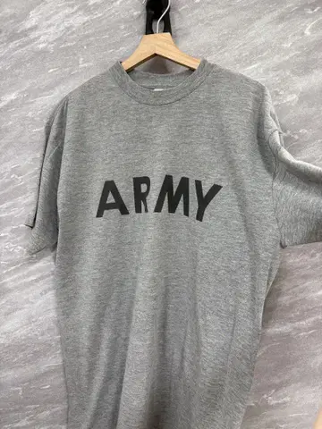 미군 IPFU ARMY 로고 티셔츠 미국 리메이크 그레이 티셔츠