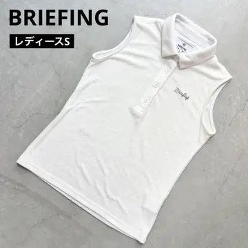 BRIEFING 브리핑 파일 슬리브리스 폴로 셔츠 로고 자수 S