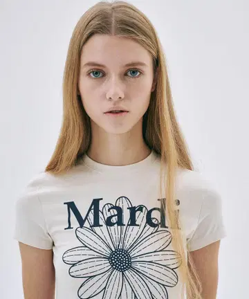 Mardi 꽃무늬 프린트 크롭 T셔츠