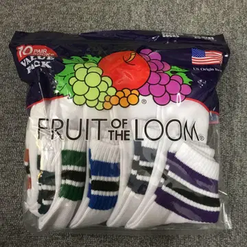 미사용 새상품 FRUIT OF THE LOOM 삭스 양말 10매 세트