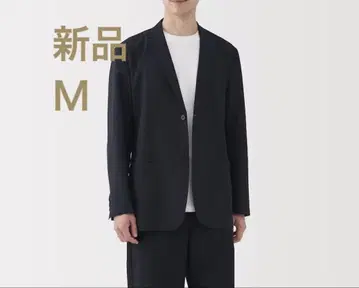 무인양품 통기성 스트레치 자켓 다크 네이비 남성 M
