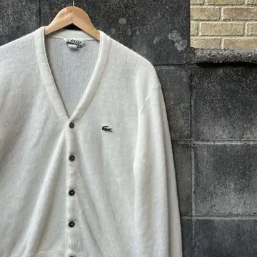 vintage 라코스테 IZOT 70년대 아크릴 가디건 USA
