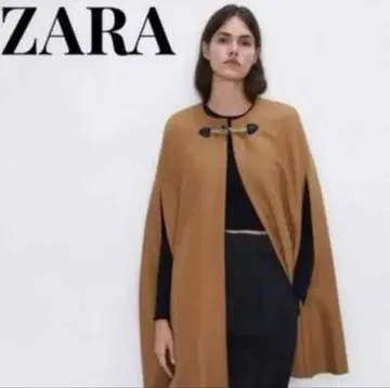 [새상품급] ZARA MANTECO 판초 코트 카멜