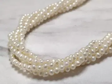 천연 펄 목걸이 액세서리 진주 SILVER 각인 주얼리